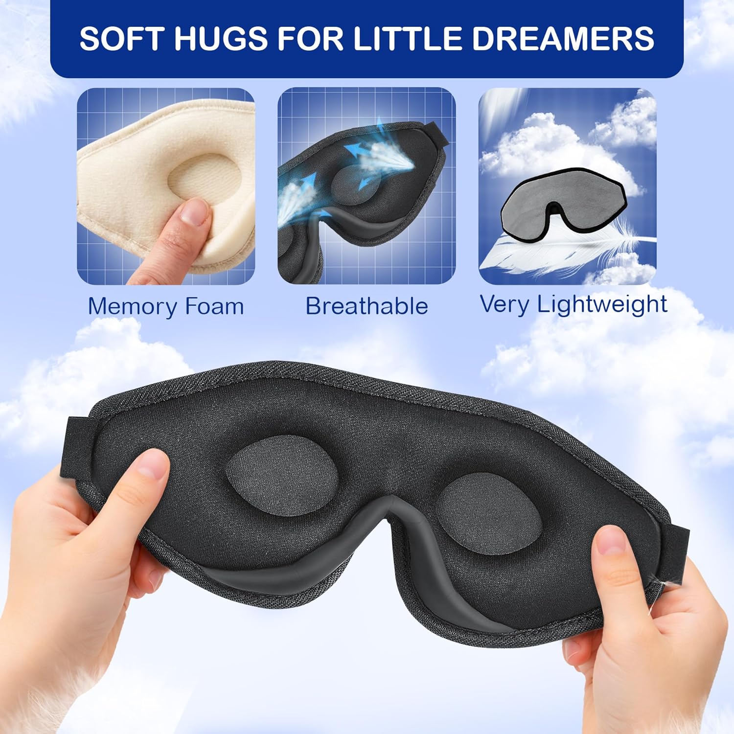 Astra Vena | Kids Sleep Masks & Memory Foam Eye Covers