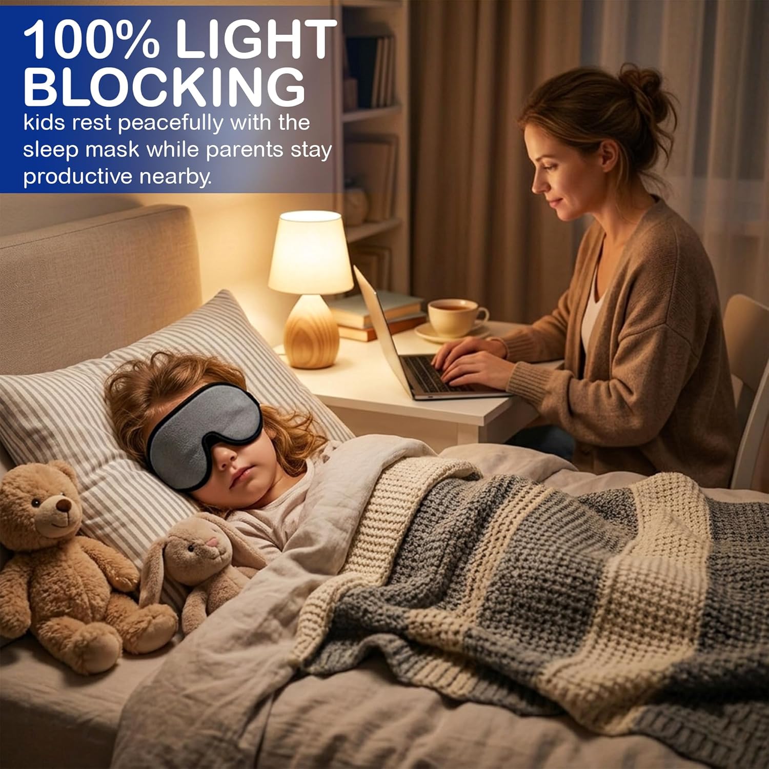 Kids Sleep Masks & Memory Foam Eye Covers