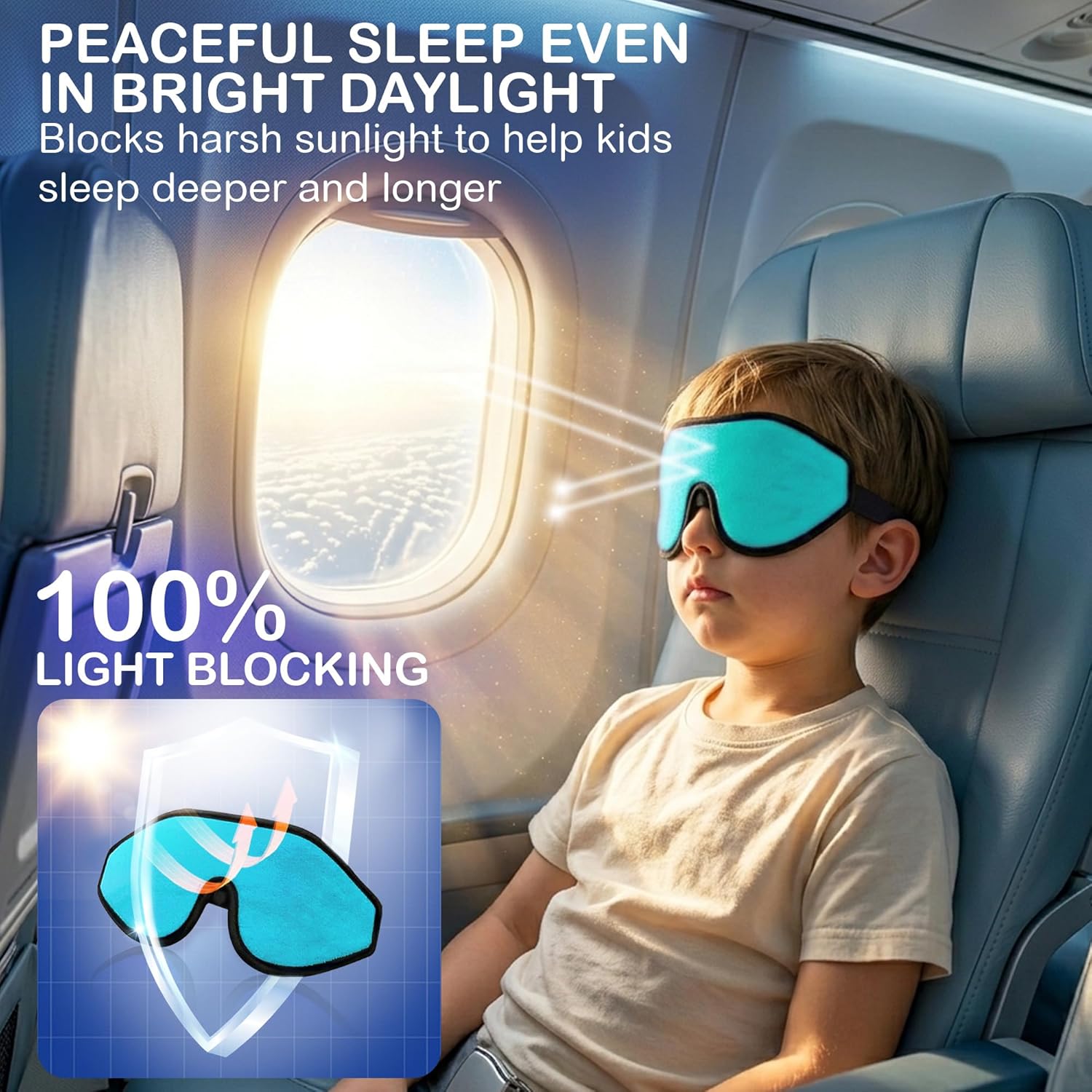 Kids Sleep Masks & Memory Foam Eye Covers