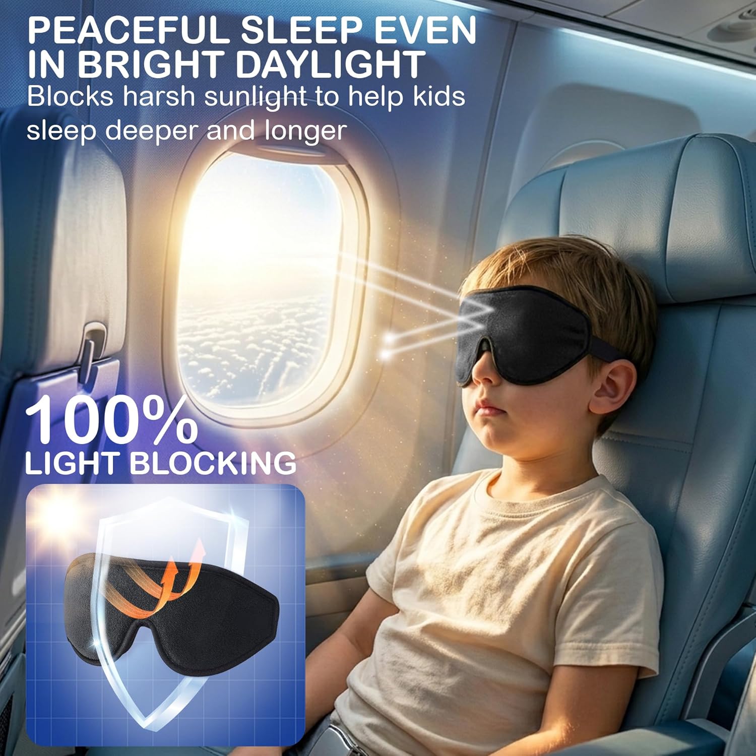 Astra Vena | Kids Sleep Masks & Memory Foam Eye Covers