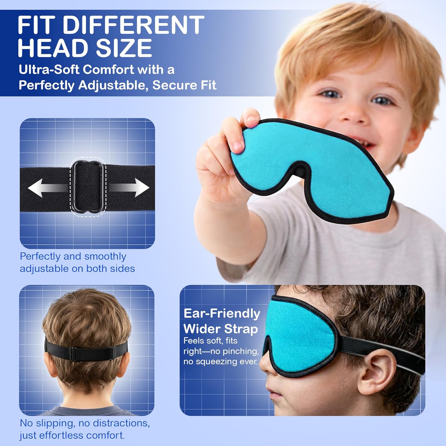 Kids Sleep Masks & Memory Foam Eye Covers
