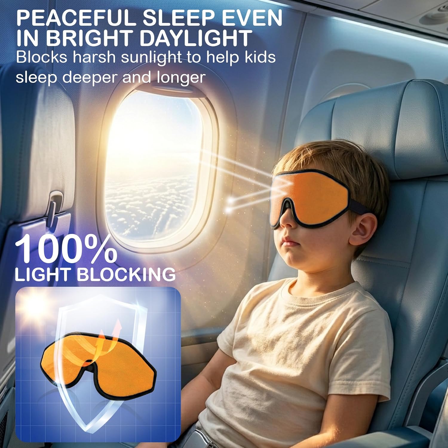 Kids Sleep Masks & Memory Foam Eye Covers