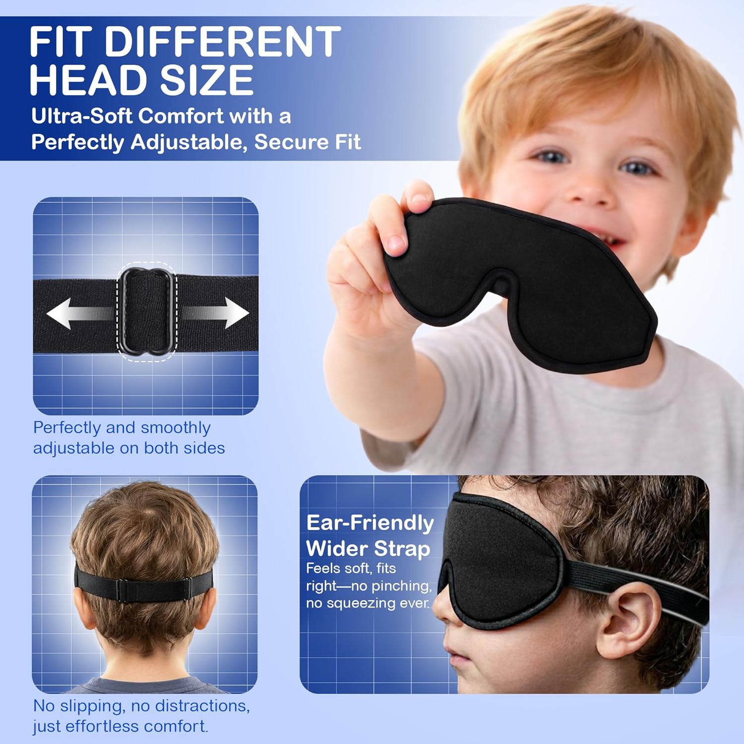 Astra Vena | Kids Sleep Masks & Memory Foam Eye Covers