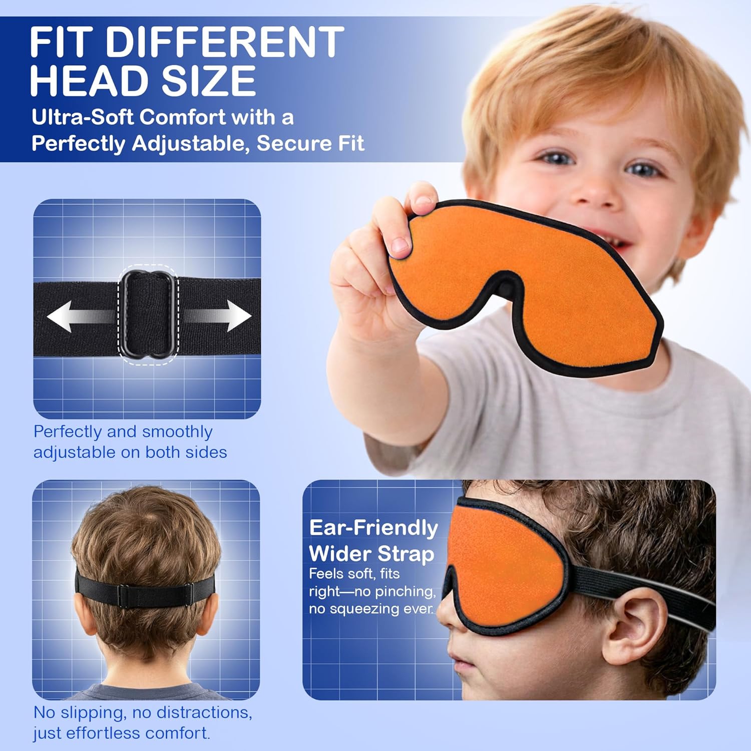 Kids Sleep Masks & Memory Foam Eye Covers