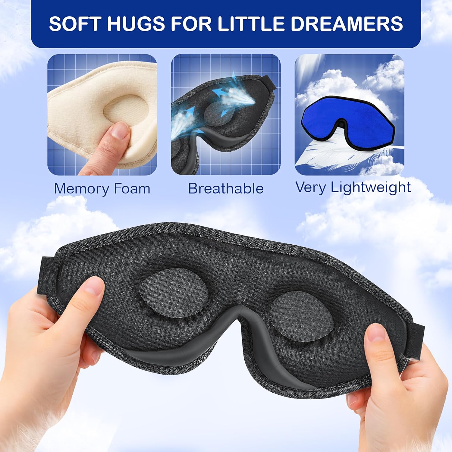 Astra Vena | Kids Sleep Masks & Memory Foam Eye Covers